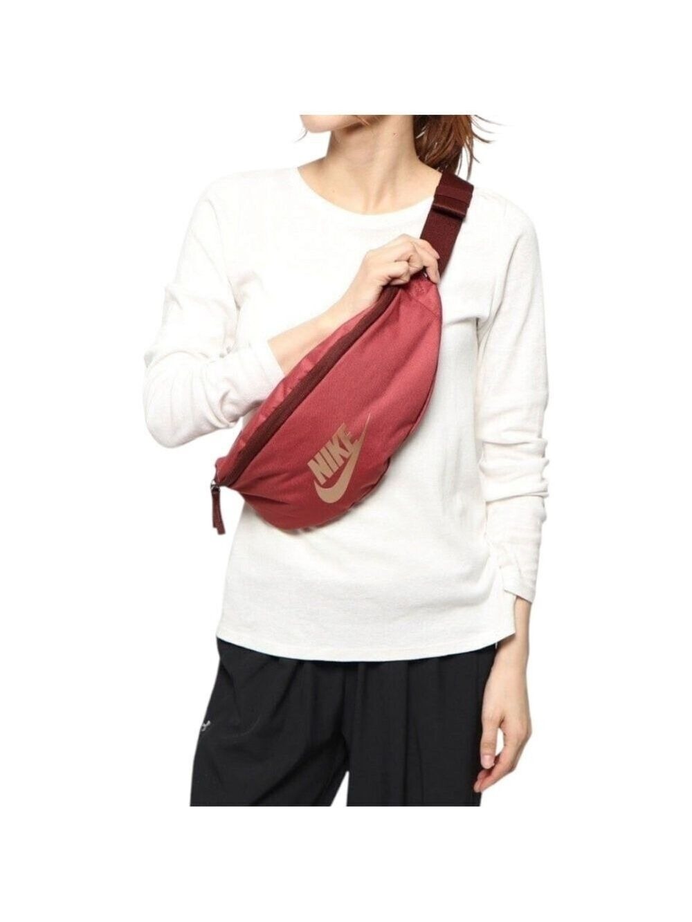 Nike Heritage Hip Fanny Pack 'Cedar Bronze Eclipse' Crossbody Unisex